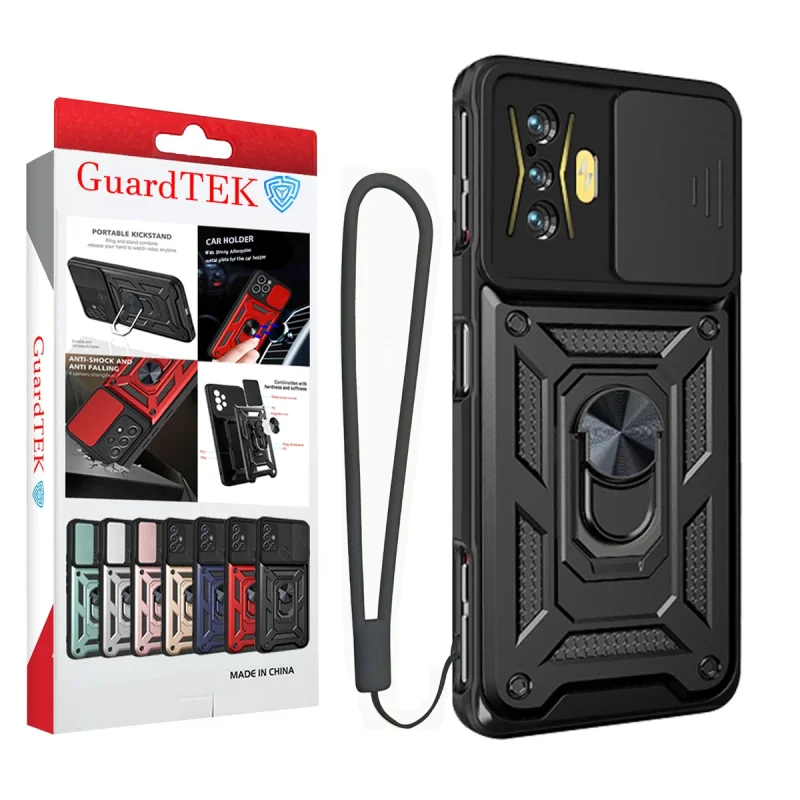 کاور گاردتک اساک مدل Dcamp2 Strap مناسب برای گوشی موبایل شیائومی Poco F4 GT/ K50 Gaming به همراه بند