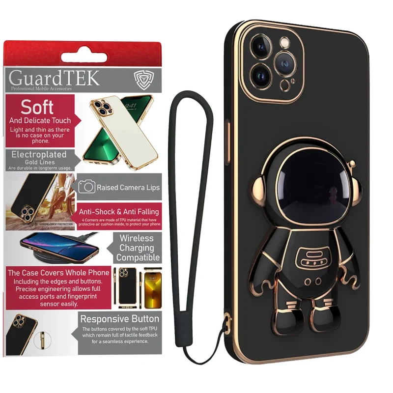 کاور گاردتک آساک مدل Astronaut Strap مناسب برای گوشی موبایل اپل iPhone 12 Pro به همراه بندآویز