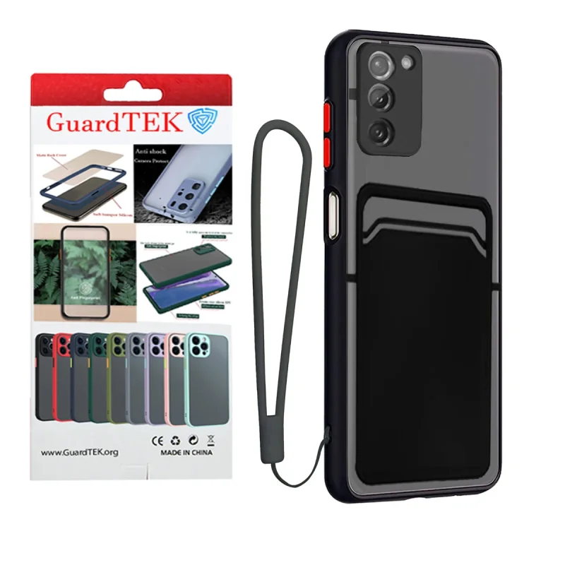 کاور گاردتک آساک مدل MBC Card Strap مناسب برای گوشی موبایل سامسونگ Galaxy A03S به همراه بندآویز