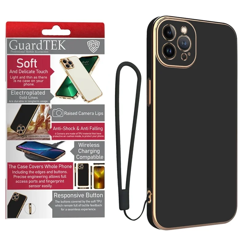 کاور گاردتک آساک مدل Myca2 Strap مناسب برای گوشی موبایل اپل iPhone 12 Pro به همراه بندآویز