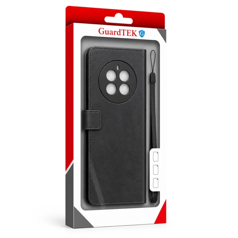 کیف کلاسوری گاردتک مدل  Flip cover strap مناسب برای گوشی موبایل ریلمی Realme 12 Pro Plus به همراه بند