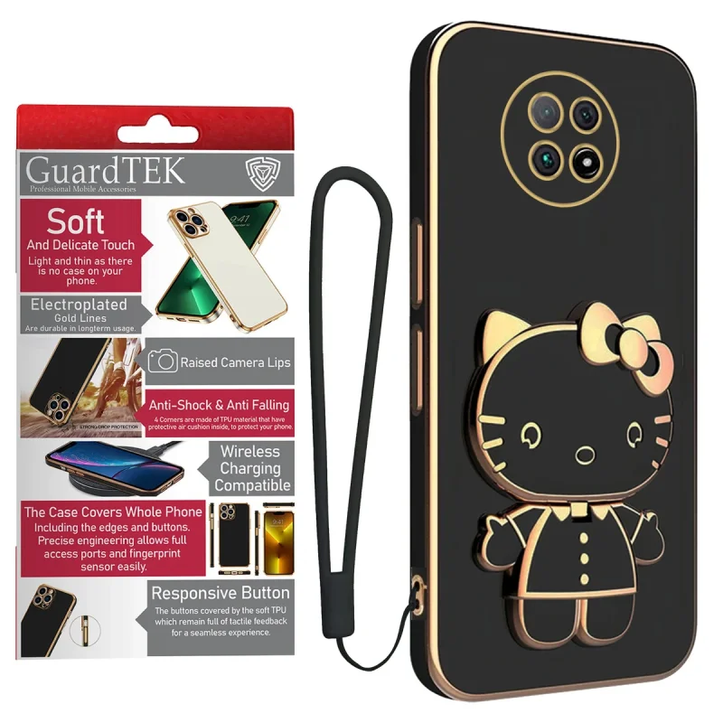کاور گاردتک آساک مدل Kitty Strap مناسب برای گوشی موبایل ریلمی Realme C65 4G به همراه بندآویز