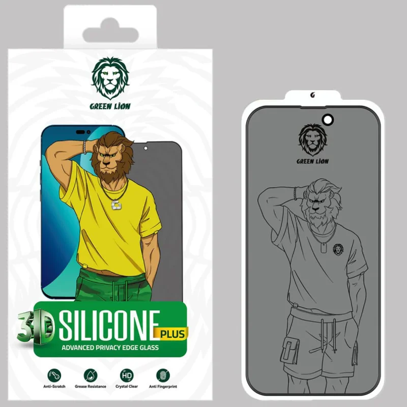 محافظ صفحه نمایش حریم شخصی گرین مدل Silicone-Pry-Plus مناسب برای گوشی موبایل اپل iPhone 13 pro max / 14 Plus