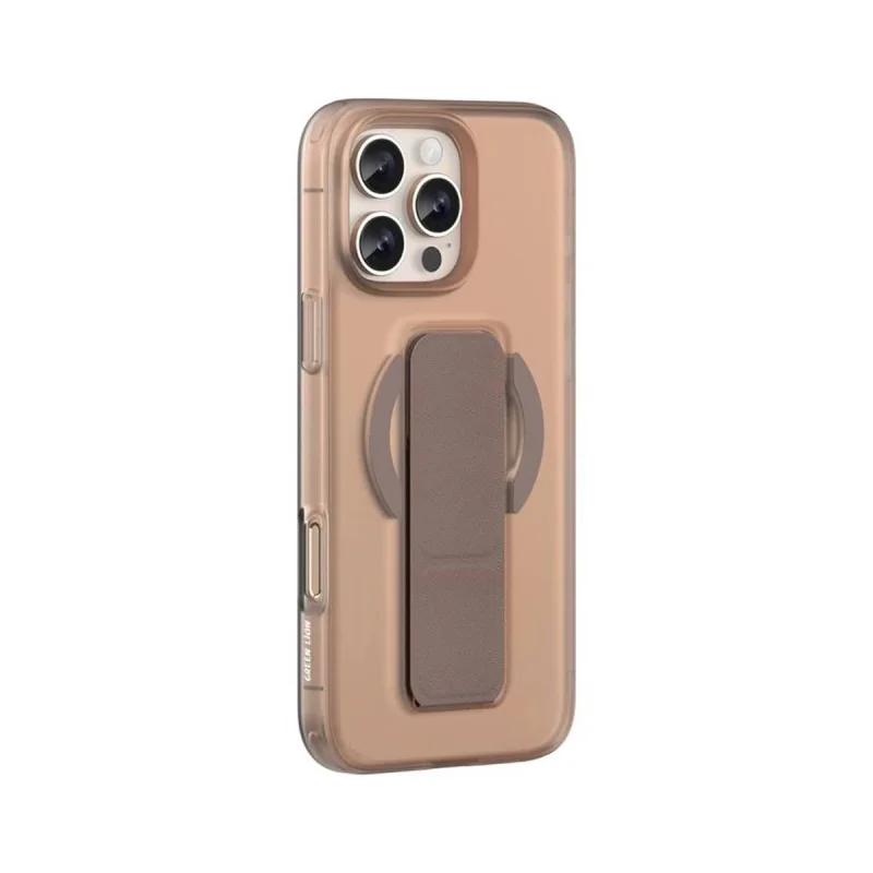کاور گرین لاین مدل Magsafe Leather Grip 360 مناسب برای گوشی موبایل اپل iPhone 16 Pro Max