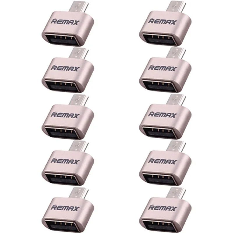 مبدل OTG microUSB ریمکس مدل 067 بسته 10 عددی