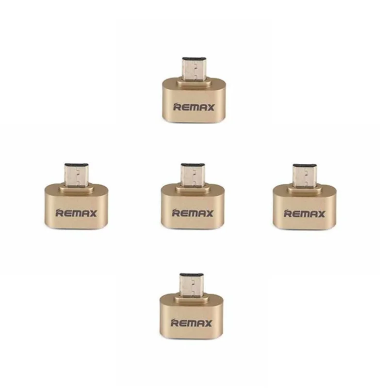 مبدل OTG microUSB ریمکس مدل hh بسته 5 عددی