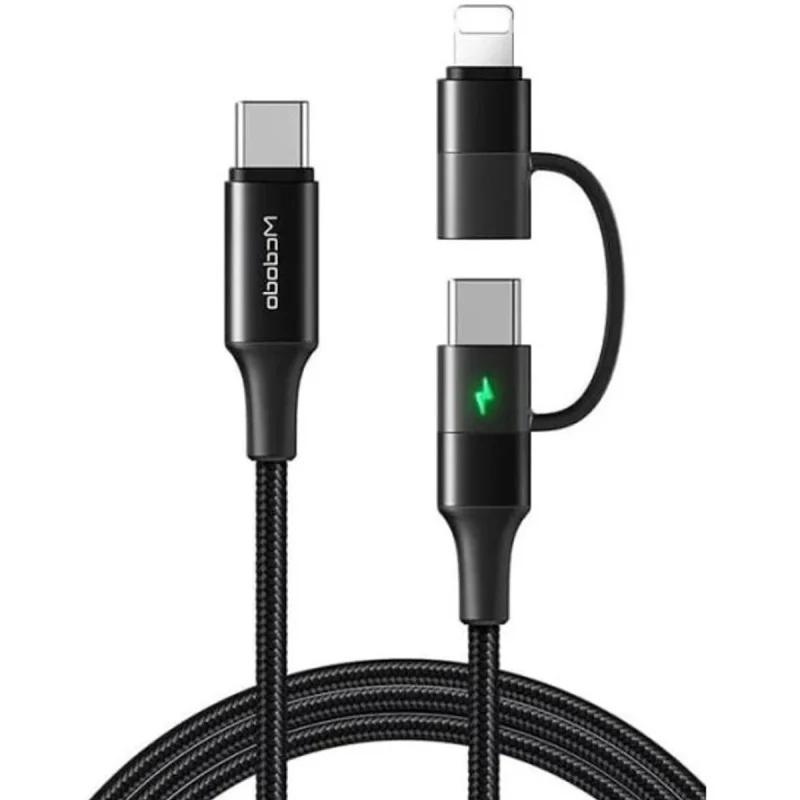 کابل تبدیل USB-C به لایتنینگ/USB-C مک دودو مدل CA-712 طول 1.2 متر