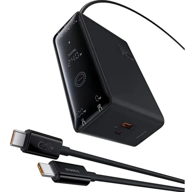 شارژر دیواری 240 وات بیسوس مدل Ultra Fast 240W