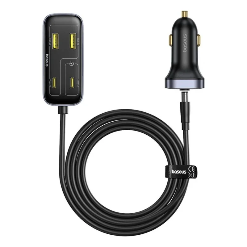 شارژر فندکی 110 وات 6 پورت بیسوس مدل BackseatPal L1
