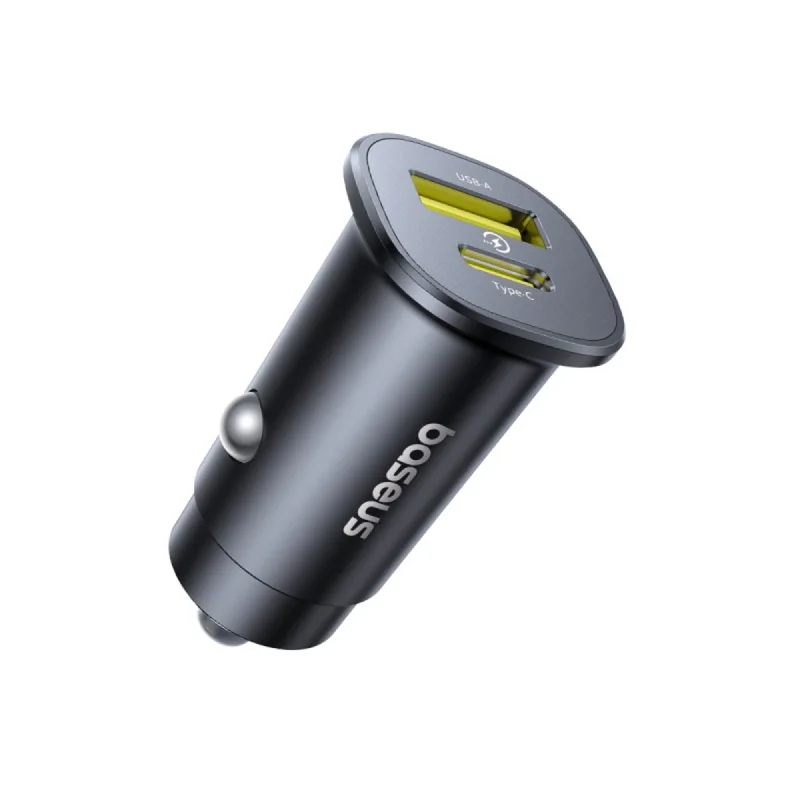 شارژر فندکی 30 وات 2 پورت بیسوس مدل  GoTrip BS-C15C1