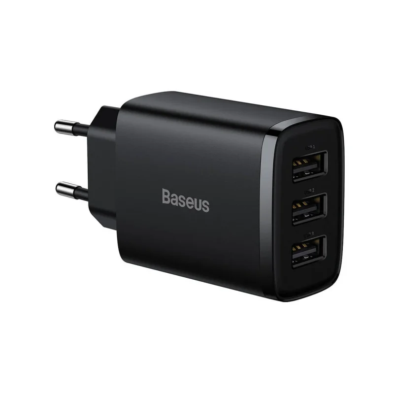 شارژر دیواری باسئوس مدل Compact Charger 3port