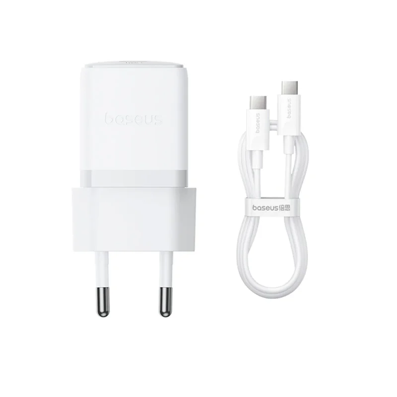 شارژر دیواری 30 وات بیسوس مدل Palm 1C به همراه کابل تبدیل USB-C