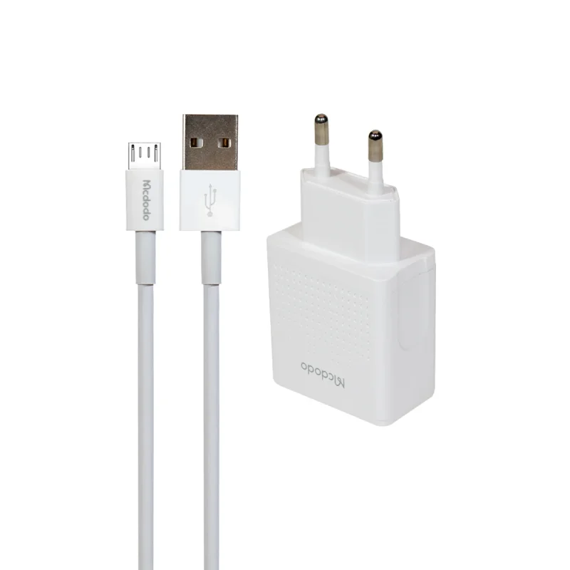 شارژر دیواری 12وات مک دودو مدل CH-3971 به همراه کابل Micro USB