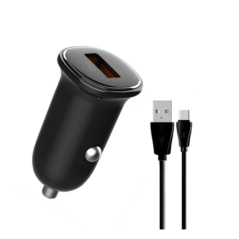 شارژر فندکی 30 وات الدینیو مدل C105 به همراه کابل USB-C