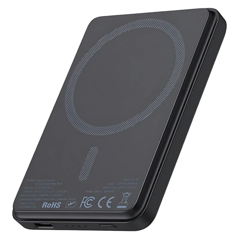 پاوربانک مک دود مدل MC-3951 15W ظرفیت 5000 میلی آمپر ساعت