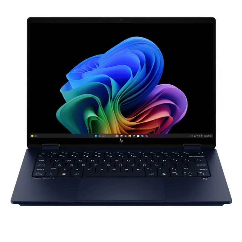 لپ تاپ 14 اینچی اچ‌ پی مدل OmniBook X Flip 14-fm0013dx-Core Ultra 5 226V-16GB LPDDR5X 8533MHz-1TB SSD-Touch-Backlit-W - کاستوم شده