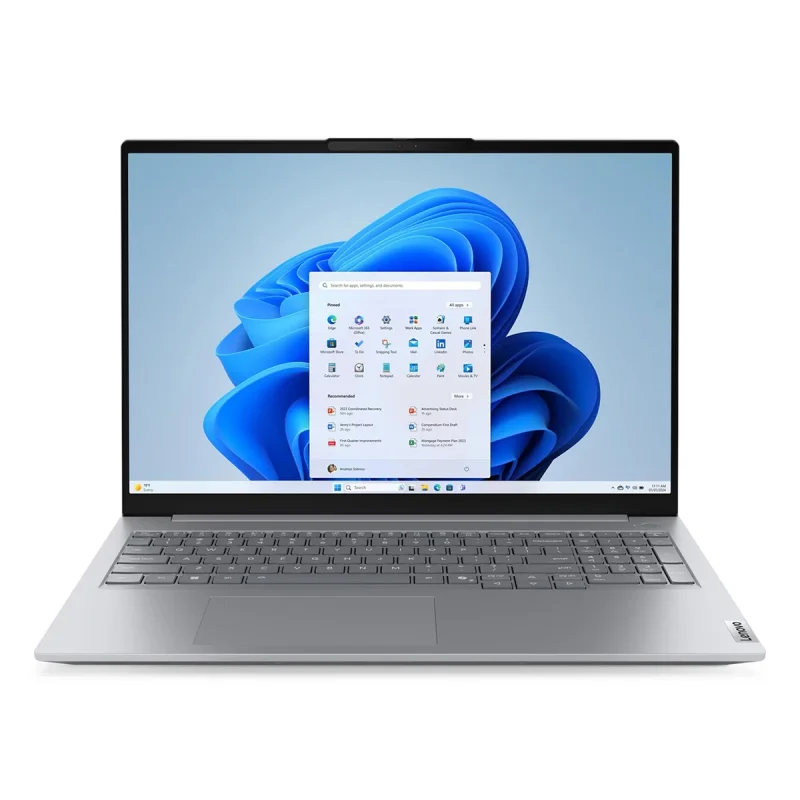 لپ تاپ 16 اینچی لنوو مدل ThinkBook 16 G8 IAL-Core Ultra 9 185H-16GB DDR5 5600MHz-1TB SSD-IPS 60Hz-Backlit-Fingerprint - کاستوم شده
