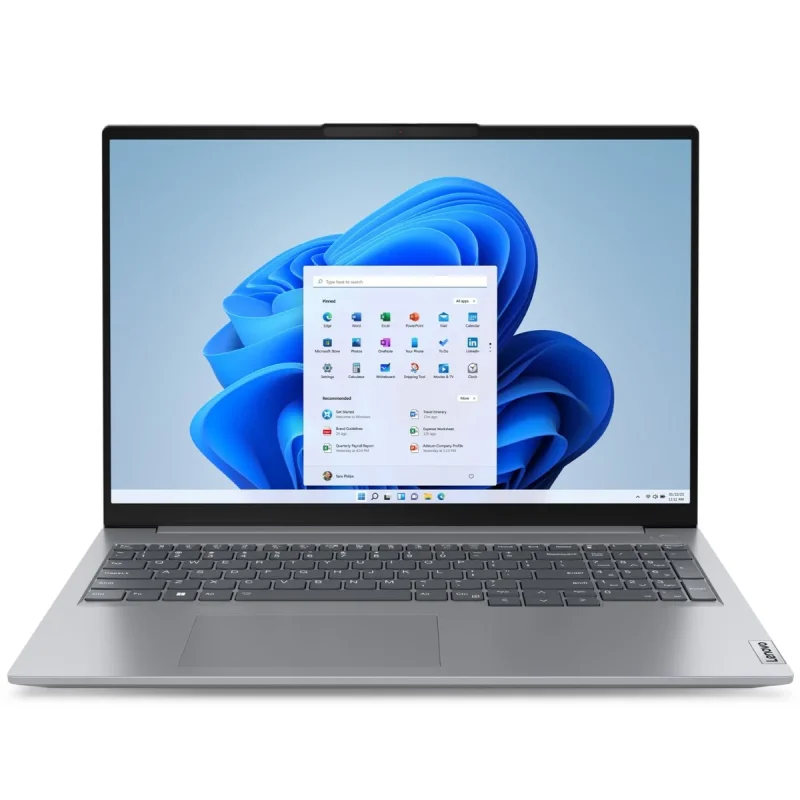 لپ تاپ 16 اینچی لنوو مدل ThinkBook 16 G6 IRL-i3 1315U-8GB DDR4 3200MHz-512GB SSD-IPS-Backlit-Fingerprint-W