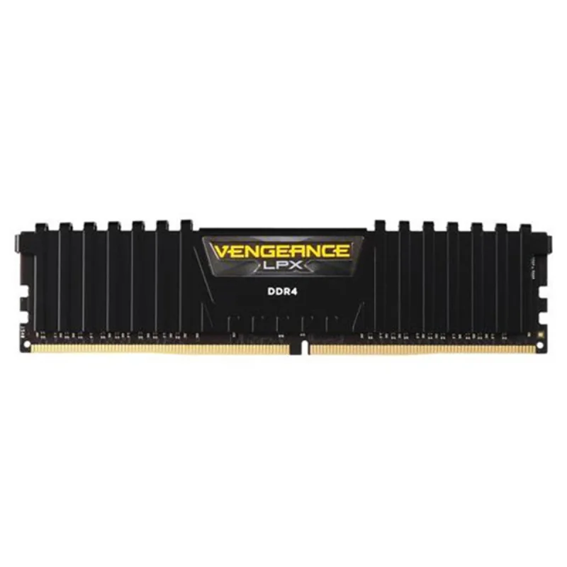 رم دسکتاپ کورسیر مدل VENGEANCE LPX DDR4 تک کاناله ظرفیت 8 گیگابایت فرکانس 3200 مگاهرتز تایمینگ CL16 با هیت‌سینک خنک‌کننده