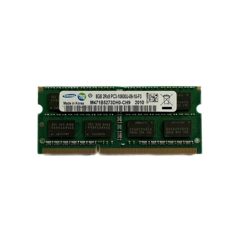 رم لپ‌تاپ DDR3 تک کاناله 8 گیگابایت 1333 مگاهرتز سامسونگ مدل PC3-10600 با تایمینگ 9 و ماژول SO-DIMM