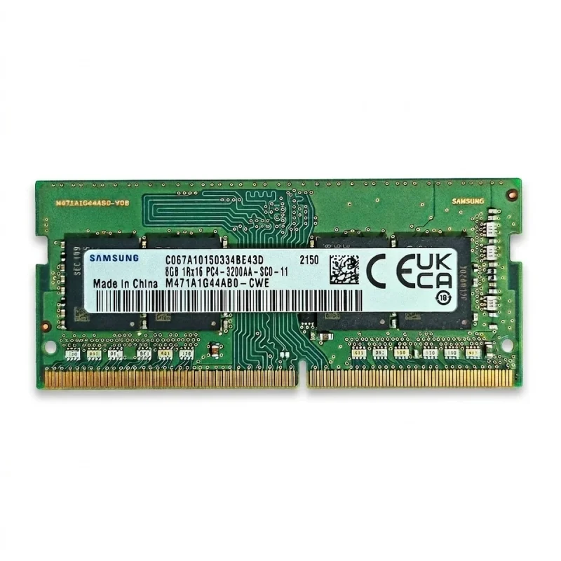 رم لپ‌تاپ DDR4 تک کاناله 3200 مگاهرتز CL22 سامسونگ مدل M471A1G44AB0-CWE ظرفیت 8 گیگابایت