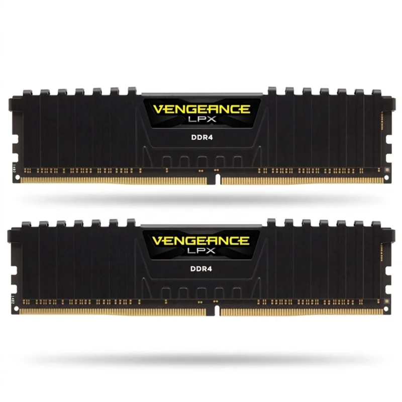 رم دسکتاپ کورسیر مدل Vengeance LPX DDR4 دو کاناله 32 گیگابایت 3200 مگاهرتز CL16 با هیتسینک آلومینیومی و پشتیبانی از XMP 2.0 برای اورکلاکینگ پایدار و خنک‌کنندگی بهینه