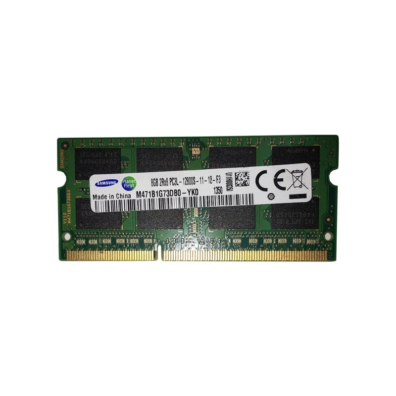 رم لپ‌تاپ سامسونگ DDR3 تک کاناله ظرفیت 8 گیگابایت مدل 12800s فرکانس 1600 مگاهرتز