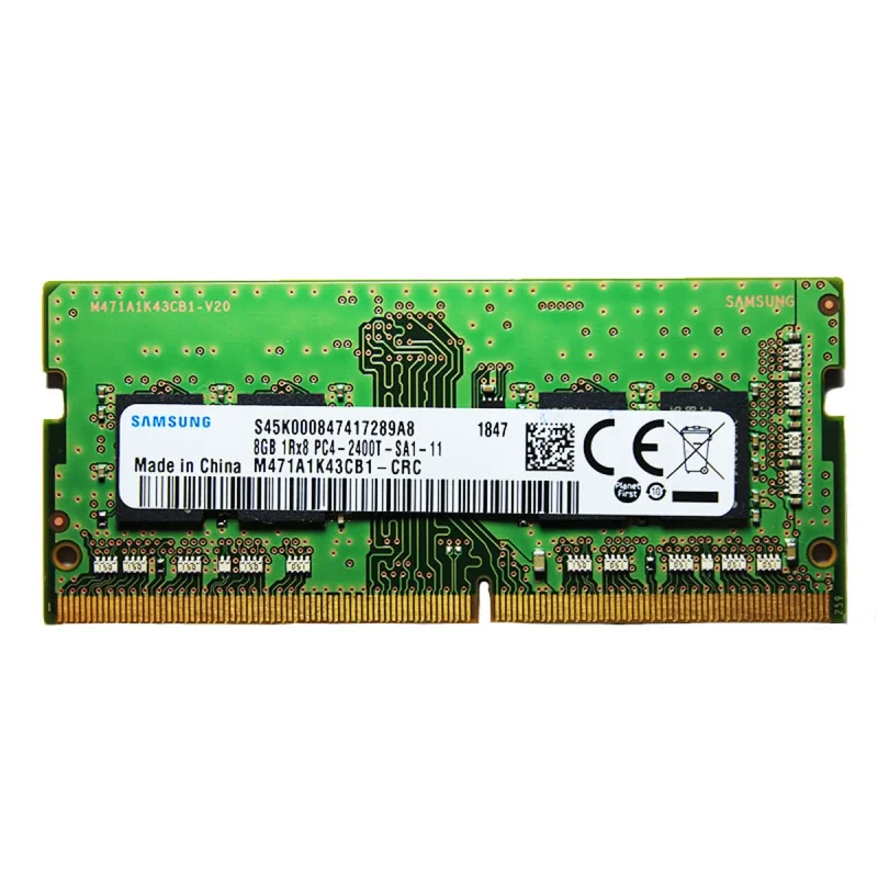 رم لپتاپ DDR4 تک کاناله 2400 مگاهرتز cl17 سامسونگ مدل 1Rx8 PC4 ظرفیت 8 گیگابایت