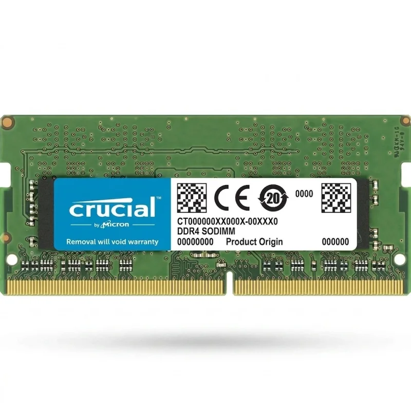 رم لپ‌تاپ DDR4 تک کاناله 8 گیگابایت 3200 مگاهرتز کروشیال مدل CT8 با تایمینگ CL22 و ولتاژ 1.2 ولت