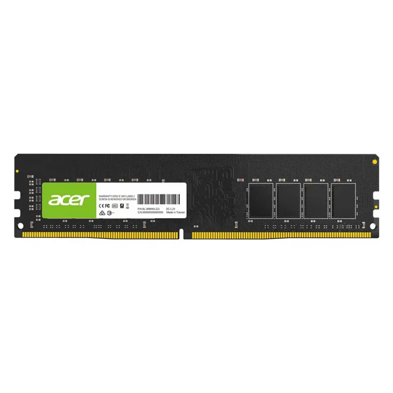 رم دسکتاپ 8 گیگابایت DDR4 دو کاناله 3200 مگاهرتز CL22 ایسر مدل UD100 با ماژول U-DIMM و مناسب سیستم‌های جدید