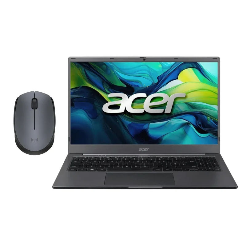 لپ تاپ 15.6 اینچی ایسر مدل Aspire Lite AL15-72P-58X5-i5 13420H-8GB DDR5 4800MHz-512GB SSD-IPS به همراه ماوس بی‌ سیم لاجیتک مدل M170