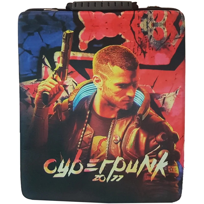 کیف حمل پلی استیشن 4 اسلیم و پرو طرح cyber punk کد 72