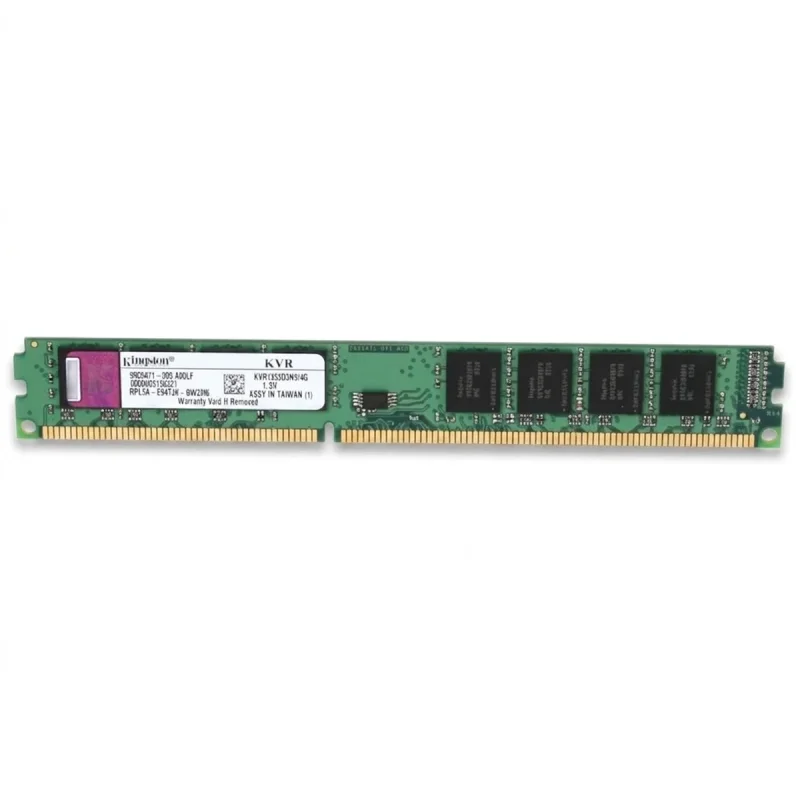 رم دسکتاپ کینگستون مدل KVR1333D3N9/4G ظرفیت 4 گیگابایت DDR3 تک کاناله فرکانس 1333 مگاهرتز تایمینگ CL9 ولتاژ 1.5 ولت نوع ماژول DIMM