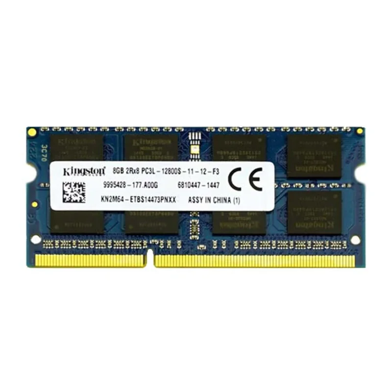 رم لپ‌تاپ کینگستون DDR3، ظرفیت 8 گیگابایت مدل PC3L 12800S فرکانس 1600 مگاهرتز تک ماژول