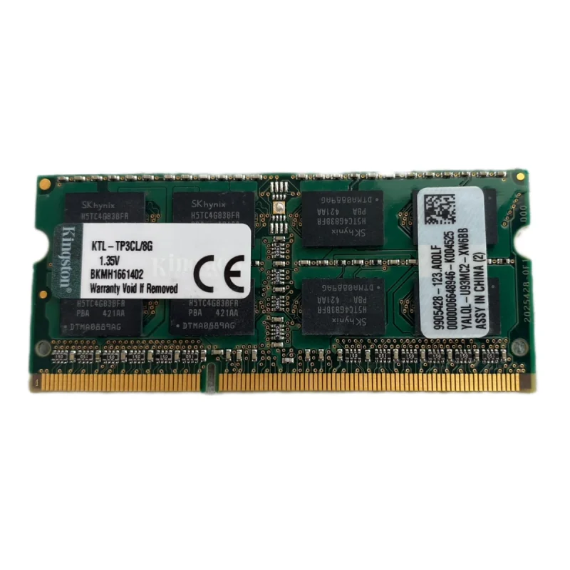 رم لپ‌تاپ کینگستون مدل 12800s DDR3L ظرفیت 8 گیگابایت فرکانس 1600 مگاهرتز پیکربندی دوکاناله SO-DIMM