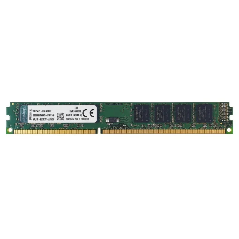 رم دسکتاپ کینگستون مدل KVR1600D3N9/8G ظرفیت 8 گیگابایت DDR3 تک کاناله 1600 مگاهرتز نوع DIMM و تایمینگ CL11