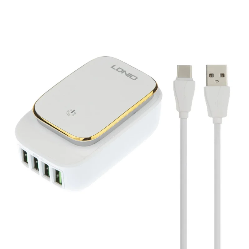 شارژر دیواری 22 وات الدینیو مدل A4405 به همراه کابل تبدیل USB-C