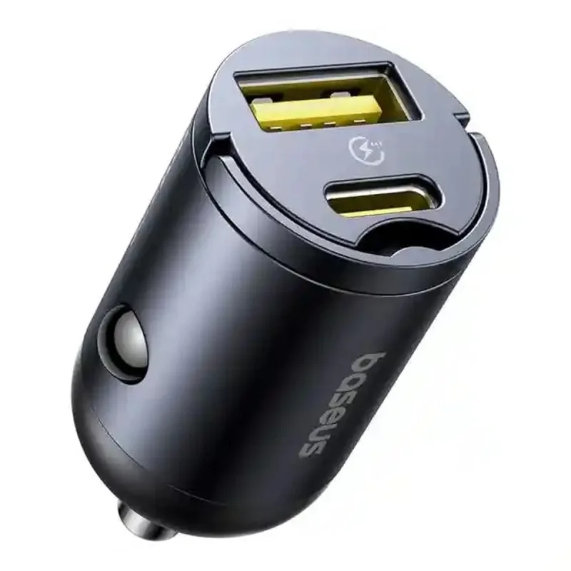 شارژر فندکی 30 وات 2 پورت بیسوس مدل C00035001121-02