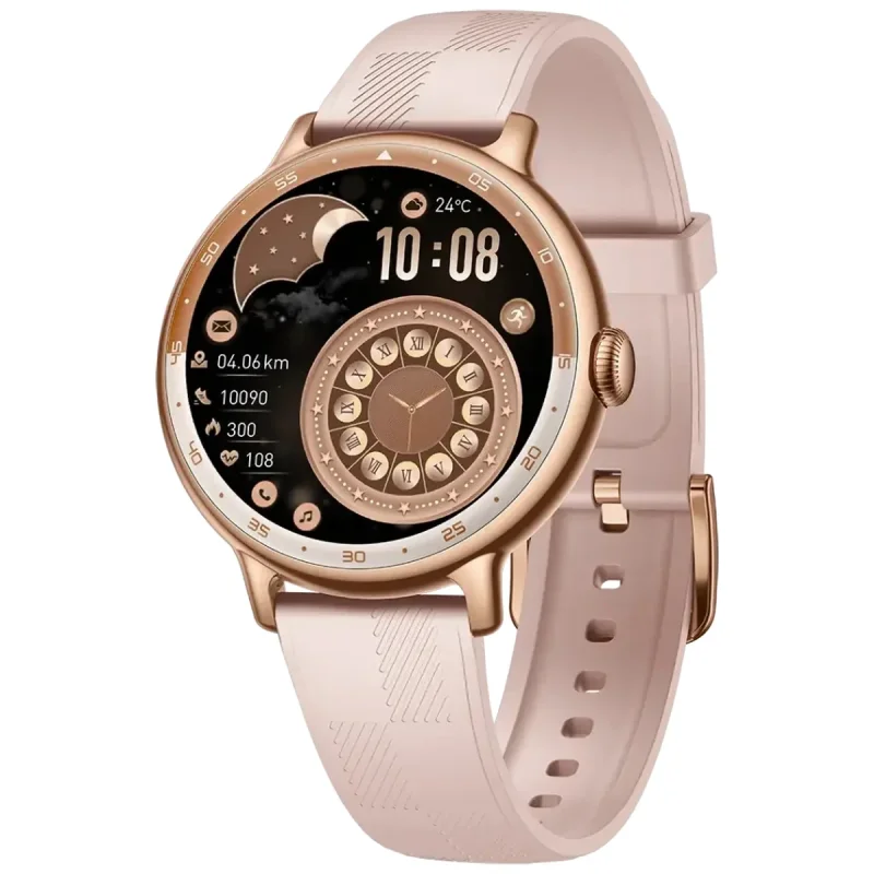 ساعت هوشمند ۱/۱۹ اینچی پاورولوجی مدل Gazelle PSWGBT60GY با بند سیلیکونی