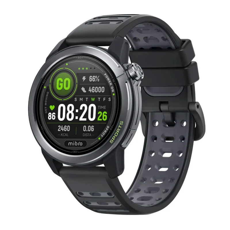 ساعت هوشمند 46 میلی‌متری میبرو مدل GS Active2 با بند سیلیکونی