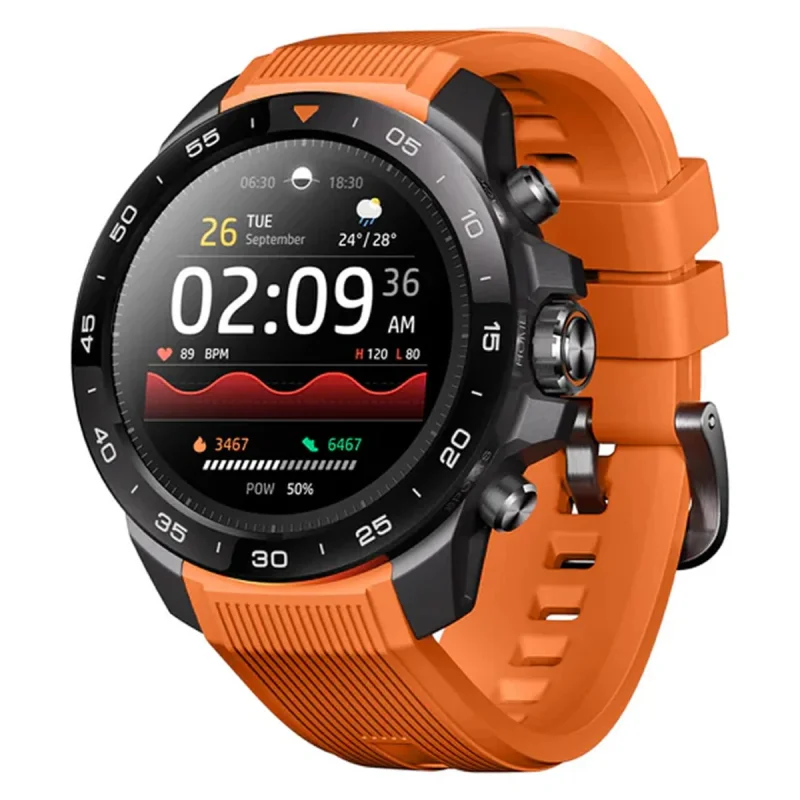 ساعت هوشمند 48 میلی‌متری میبرو مدل GS Explorer S با بند سیلیکونی