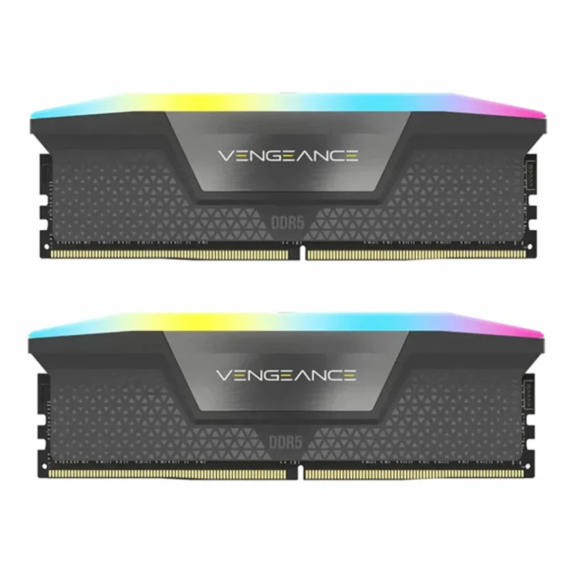رم دسکتاپ DDR5 دو کاناله 6800 مگاهرتز CL40 کورسیر مدل VENGEANCE RGB ظرفیت 32 گیگابایت