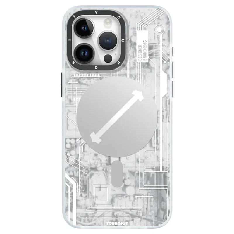 کاور یانگ کیت مدل Futuristic Circuit مناسب برای گوشی موبایل اپل iphone 15 pro max