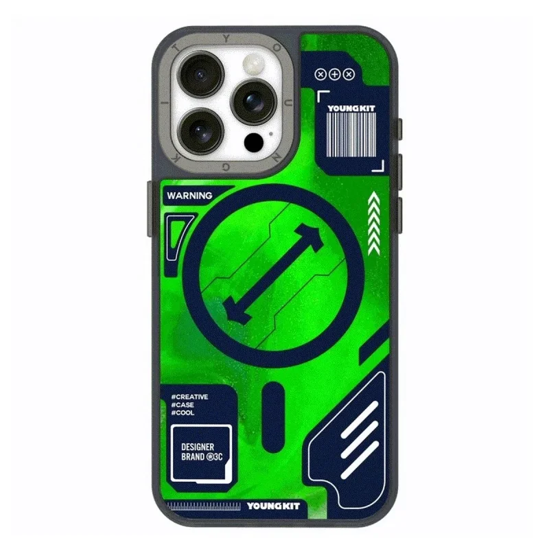 کاور یانگ کیت مدل Cyberpunk Luminous مناسب برای گوشی موبایل اپل Iphone 15 Pro Max