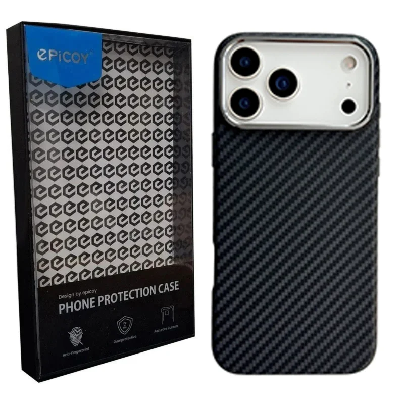 کاور اپیکوی مدل  Slim Carbonic Fiber Magnetic مناسب برای گوشی موبایل اپل iPhone 17 Pro Max