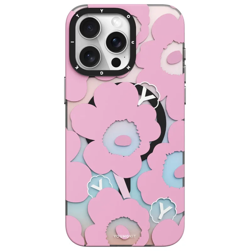 کاور یانگ کیت مدل Color Changing Floral مناسب برای گوشی موبایل اپل iphone 14promax