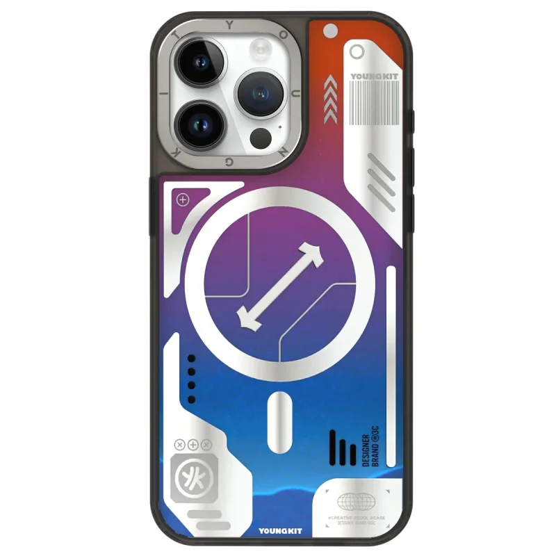 کاور یانگ کیت مدل آکواریومی شاین آبی مناسب برای گوشی موبایل  اپل Iphone15promax