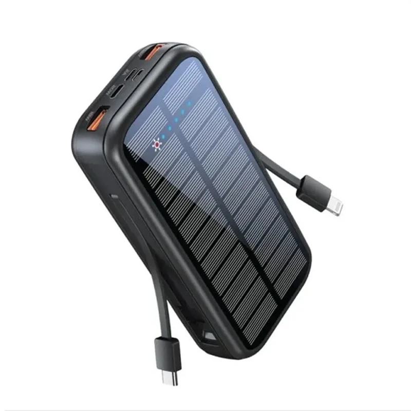 پاوربانک گرین لاین مدل PD20W SOLAR 2 ظرفیت 20000 میلی‌آمپر ساعت