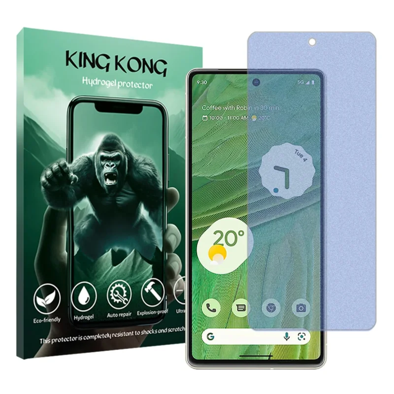 محافظ صفحه نمایش مات ضداشعه آبی کینگ کونگ مدل Tough مناسب برای گوشی موبایل گوگل Pixel 7