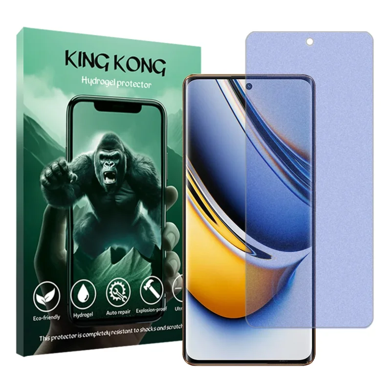 محافظ صفحه نمایش مات ضداشعه آبی کینگ کونگ مدل Tough مناسب برای گوشی موبایل ریلمی 11 Pro Plus